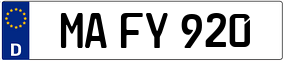 Trailer License Plate